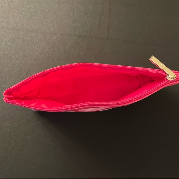 Clinique cosmetic case designed by Jonathan Adler in shades of pink. - Picture 3 of 3